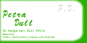petra dull business card